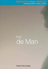 Okładka książki Paul de Man Martin McQuillan