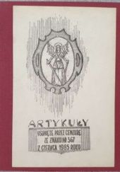 Okładka książki Artykuły usunięte przez cenzurę ze Znaku nr 367 z czerwca 1985 roku Redakcja Wydawnictwa Respulica