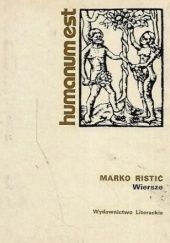 Okładka książki Wiersze Marko Ristić