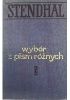 Okładka książki Wybór z pism różnych Stendhal