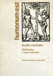 Okładka książki Hafciarka i inne wiersze Blaže Koneski