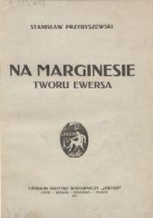 Okładka książki Na marginesie tworu Ewersa Stanisław Przybyszewski