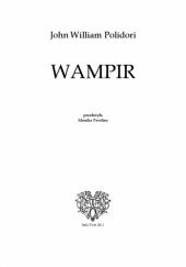 Okładka książki Wampir John William Polidori