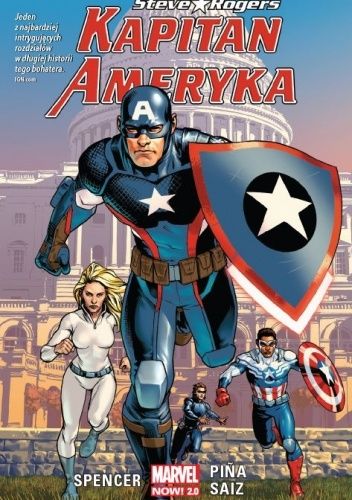 Okładki książek z cyklu Kapitan Ameryka: Steve Rogers