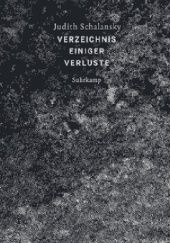 Okładka książki Verzeichnis einiger Verluste Judith Schalansky