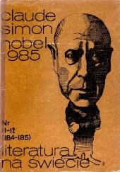 Okładka książki Literatura na świecie nr 11-12/1986 (184-185): Claude Simon praca zbiorowa