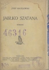 Okładka książki Jabłko szatana Józef Maciejowski