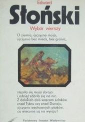 Okładka książki Wybór wierszy Edward Słoński