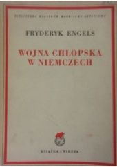 Okładka książki Wojna chłopska w Niemczech Fryderyk Engels