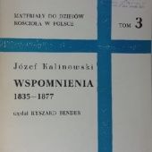 Okładka książki Wspomnienia 1835-1877 św. Rafał Kalinowski