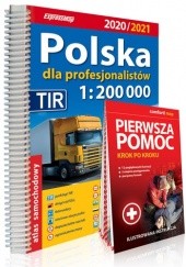 Okładka książki Atlas samochodowy. Polska dla profesjonalistów 2020/2021 atlas samochodowy 1:200 000 + instrukcja pierwszej pomocy praca zbiorowa