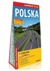 Okładka książki Polska; laminowana mapa samochodowa 1:1 000 000 praca zbiorowa