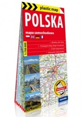 Okładka książki Polska; foliowana mapa samochodowa 1:700 000 praca zbiorowa