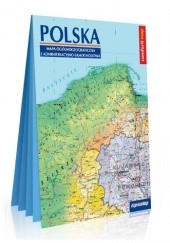 Okładka książki Polska. Mapa ogólnogeograficzna i administracyjno-samochodowa; laminowana mapa XXL 1:1 000 000 praca zbiorowa