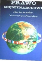 Okładka książki Prawo Międzynarodowe Bogdan Wierzbicki