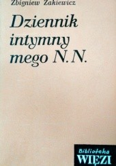 Okładka książki Dziennik intymny mego N. N. Zbigniew Żakiewicz