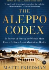 Okładka książki The Aleppo Codex Matti Friedman