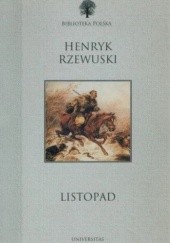 Okładka książki Listopad Henryk Rzewuski