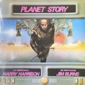 Okładka książki Planet Story Jim Burns (ilustrator), Harry Harrison