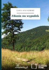 Okładka książki Zdania na wypadek Karol Maliszewski