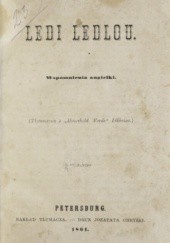 Okładka książki Ledi Ledlou: wspomnienia Angielki Elizabeth Gaskell
