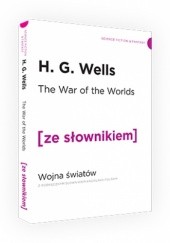 Okładka książki The war of the Worlds ze słownikiem Herbert George Wells