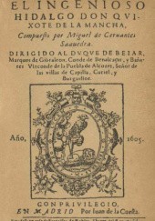 Okładka książki El Ingenioso Hidalgo Don Quixote de la Mancha Miguel de Cervantes  y Saavedra
