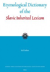 Okładka książki Etymological Dictionary of the Slavic Inherited Lexicon Rick Derksen