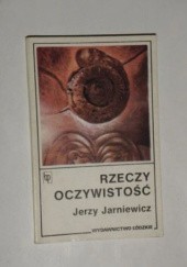 Okładka książki Rzeczy oczywistość Jerzy Jarniewicz