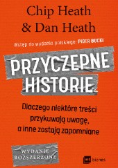 Okładka książki Przyczepne historie Chip Heath, Dan Heath