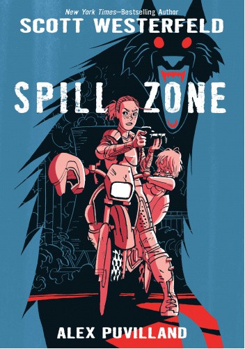 Okładki książek z cyklu Spill Zone