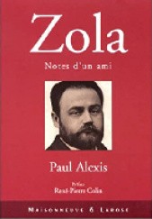 Okładka książki Emil Zola,  Notes d'un ami Paul Alexis
