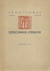 Okładka książki Szkicownik literacki Adam Ciompa