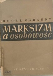 Okładka książki Marksizm a osobowość Roger Garaudy