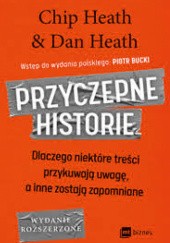 Okładka książki Przyczepne historie Chip Heath, Dan Heath