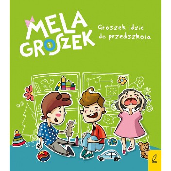 Okładki książek z serii Mela i Groszek