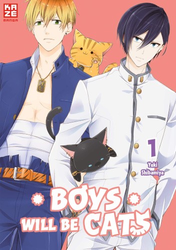 Okładki książek z cyklu Boys will be Cats