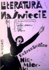Literatura na Świecie nr 10/1983 (147): Ekspresjonizm niemiecki
