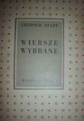 Okładka książki Wiersze wybrane Leopold Staff