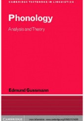 Okładka książki Phonology: Analysis and Theory Edmund Gussmann