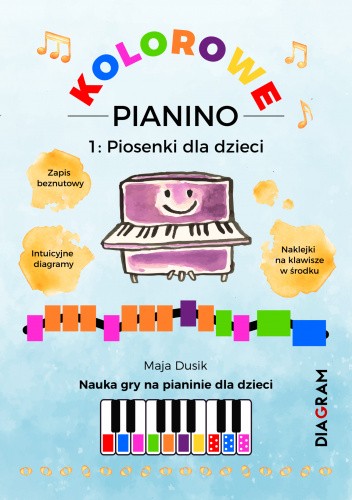 Kolorowe Pianino 1: Piosenki dla dzieci - Nauka gry na pianinie dla dzieci