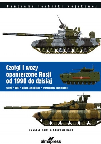 Czołgi i wozy opancerzone Rosji od 1990 do dzisiaj. Czołgi. BWP. Działa samobieżne. Transportery opancerzone.