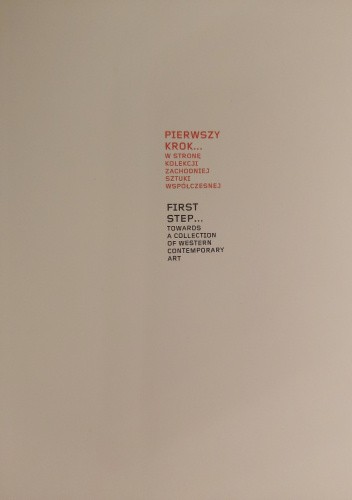 Pierwszy krok… W stronę kolekcji zachodniej sztuki współczesnej chomikuj pdf