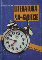 Okładka książki Literatura na Świecie nr 10-11-12/1992 (255-257)