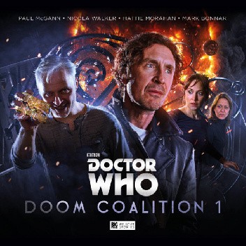 Okładki książek z cyklu Doctor Who: Doom Coalition