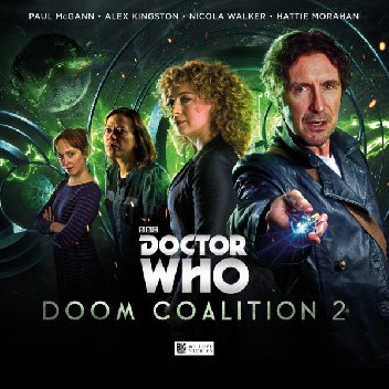 Okładki książek z cyklu Doctor Who: Doom Coalition