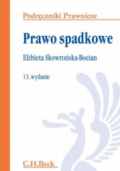 Okładka książki Prawo spadkowe Elżbieta Skowrońska-Bocian