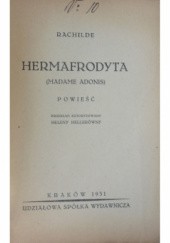 Okładka książki Hermafrodyta (Madame Adonis) Rachilde