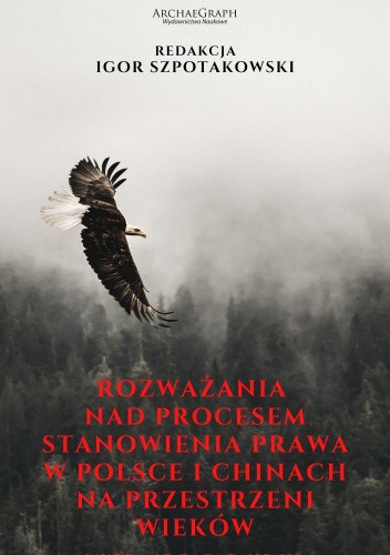 Okładka książki Rozważania nad procesem stanowienia prawa w Polsce i Chinach na przestrzeni wieków. Wybrane zagadnienia Igor Szpotakowski