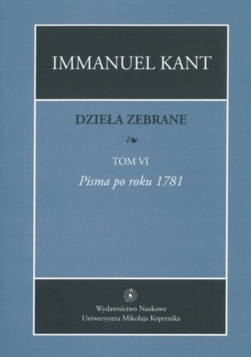 Okładka książki Pisma po roku 1781 Immanuel Kant